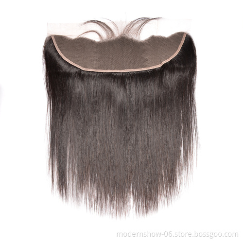 Hot selling hd lace frontal top quality 13*4 and 13*6   transparent swiss lace frontal virgin hair
